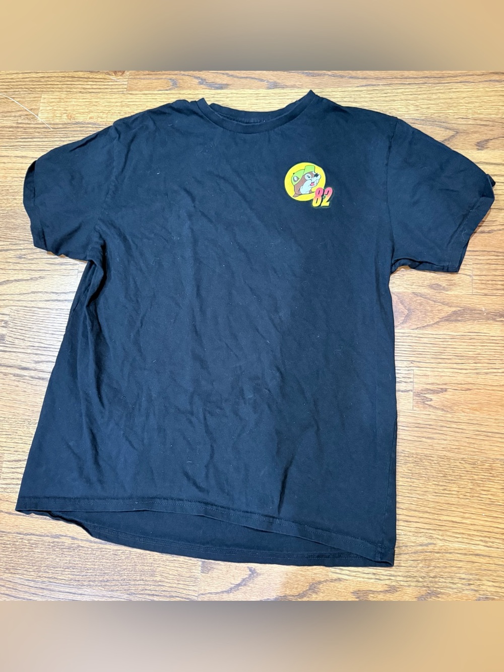 Buc-ee's Pit Stop 82 T-Shirt Black Large Hot Rod Truck Graphic Beaver Size Large
